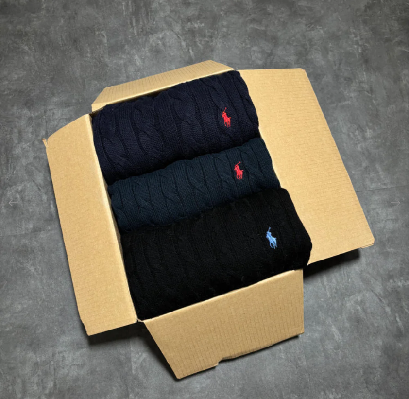 POLO RALPH LAUREN VINTAGE BOX (3 SWEATERS)