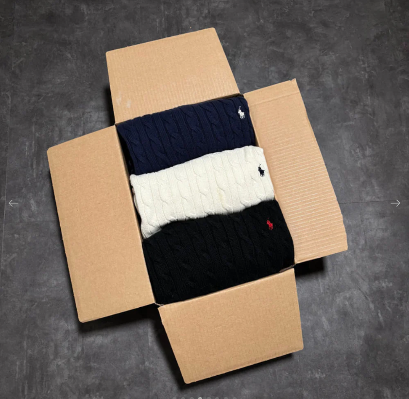 POLO RALPH LAUREN VINTAGE BOX (3 SWEATERS)